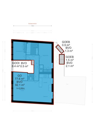 Floor plan - Van Hogendorpstraat 865, 1051 CD Amsterdam 